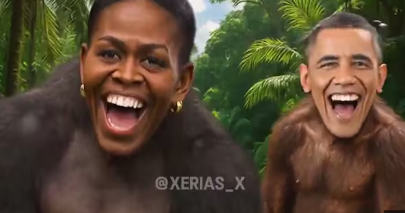 Trump Dikecam Unggah Video Rasis yang Tampilkan Obama sebagai Kera